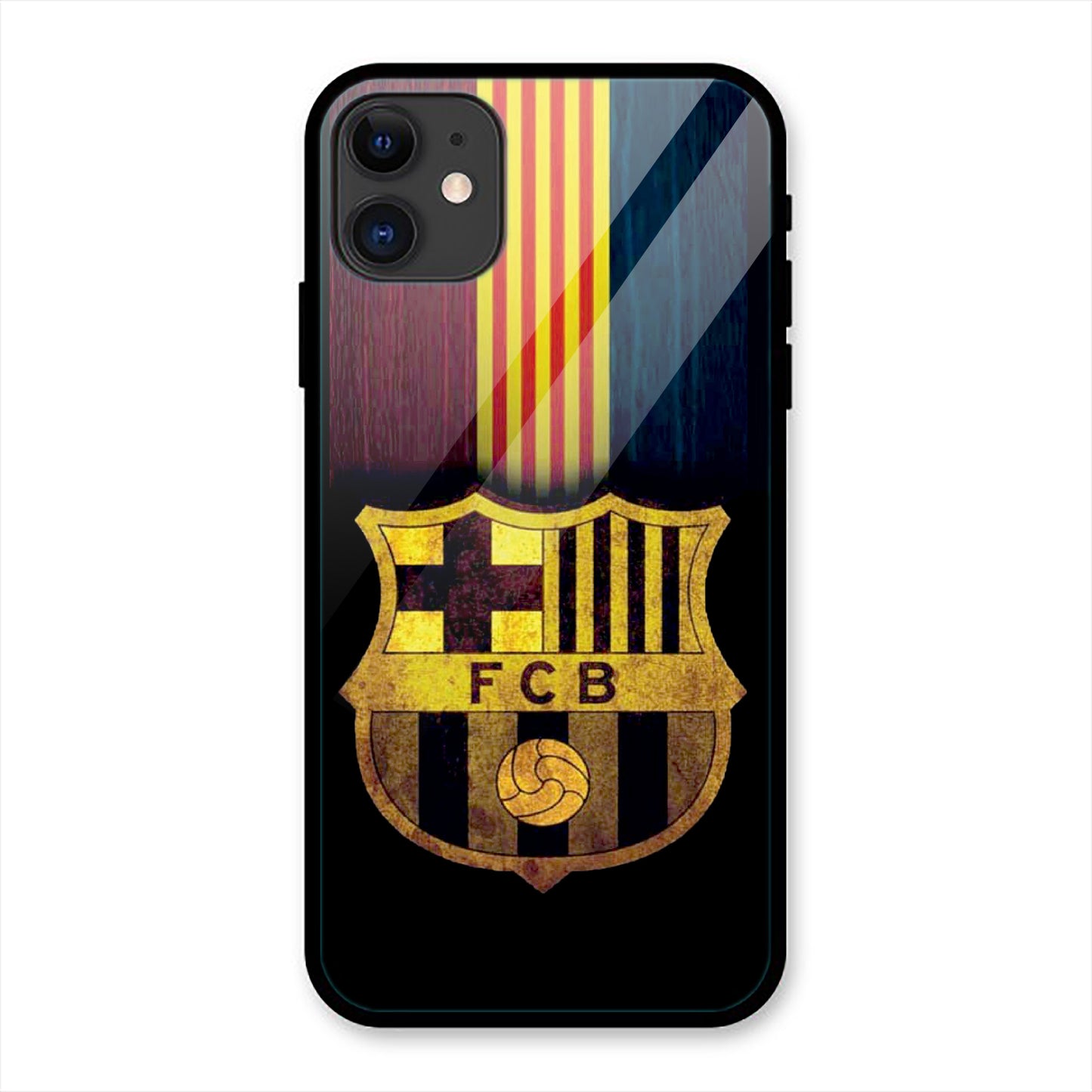 FCB Logo Print iPhone Metal Phone Case