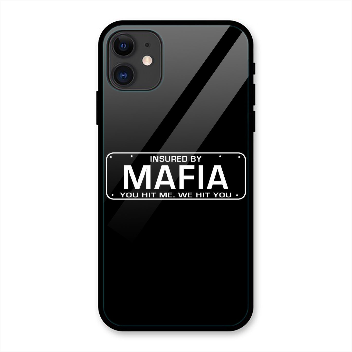 Mafia Print iPhone metal phone case