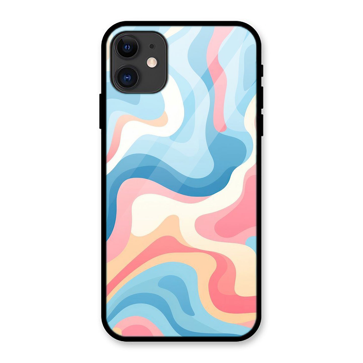 colorful abstract design Print iPhone Metal Phone Case