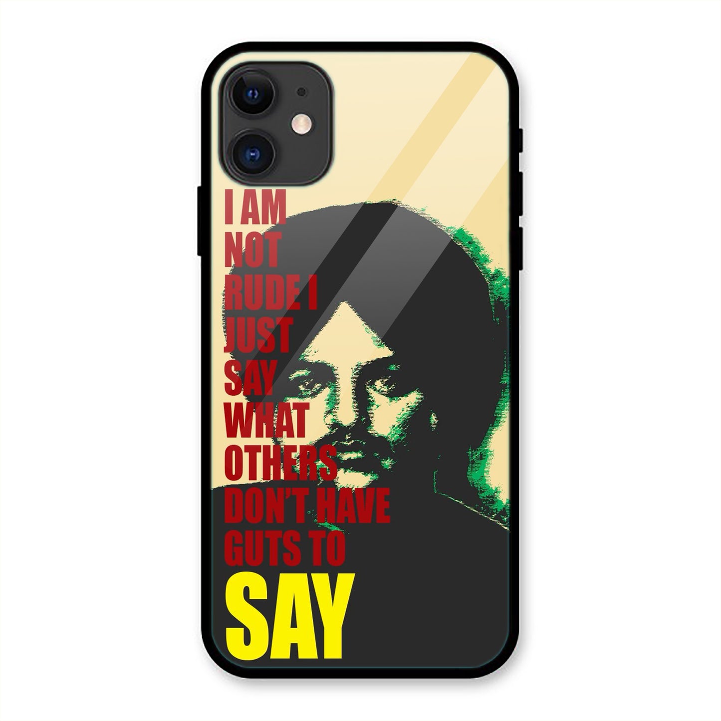 Sidhu Moosewala Quote Iphone Metal Phone Case