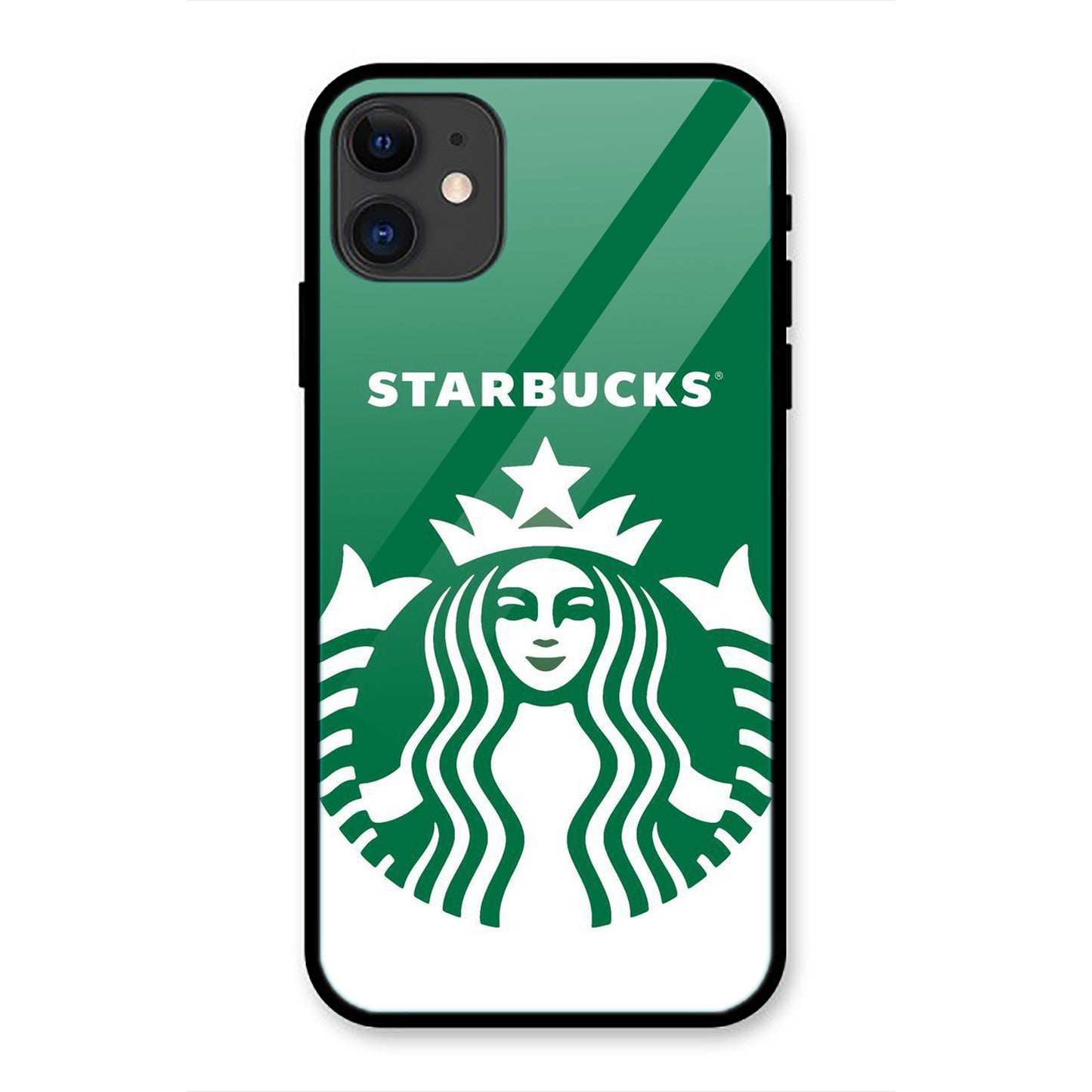 Starbucks Logo Print iPhone Metal Phone Case