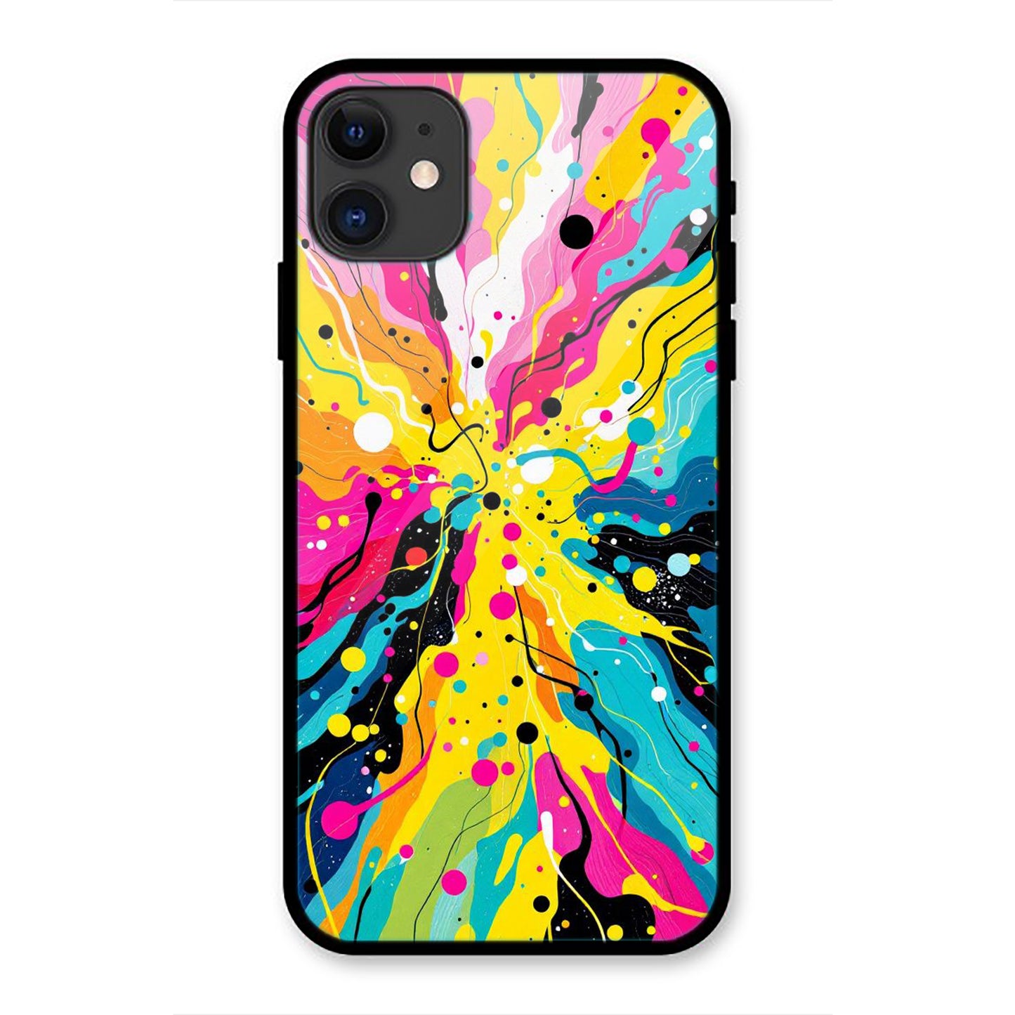 Colorful Abstract Print iPhone Metal Phone Case