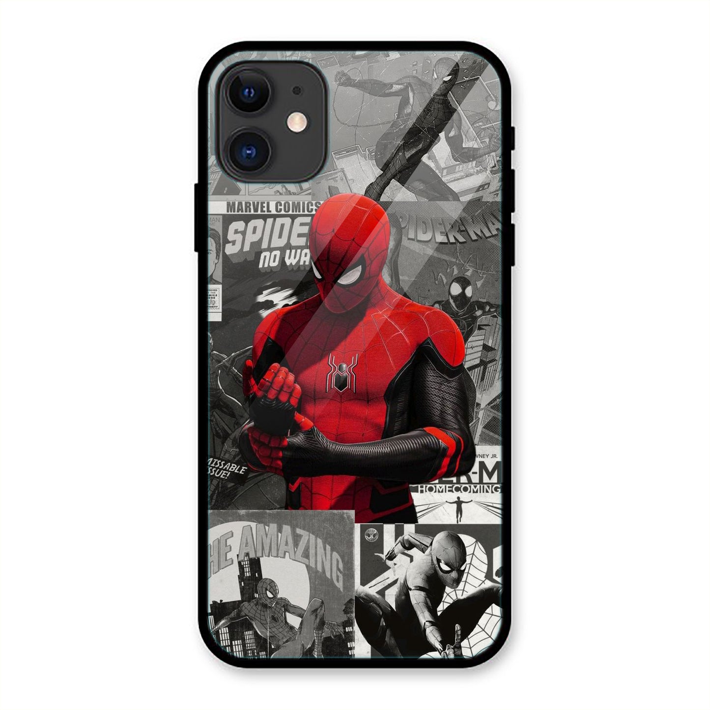 Spiderman Print Iphone Metal Phone Case