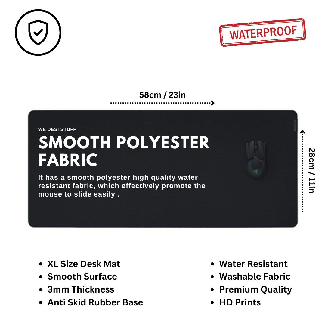 Anime Design XL Size Mousepad | Anti Skid | Waterproof | HD Quality Mouse pad (Copy)