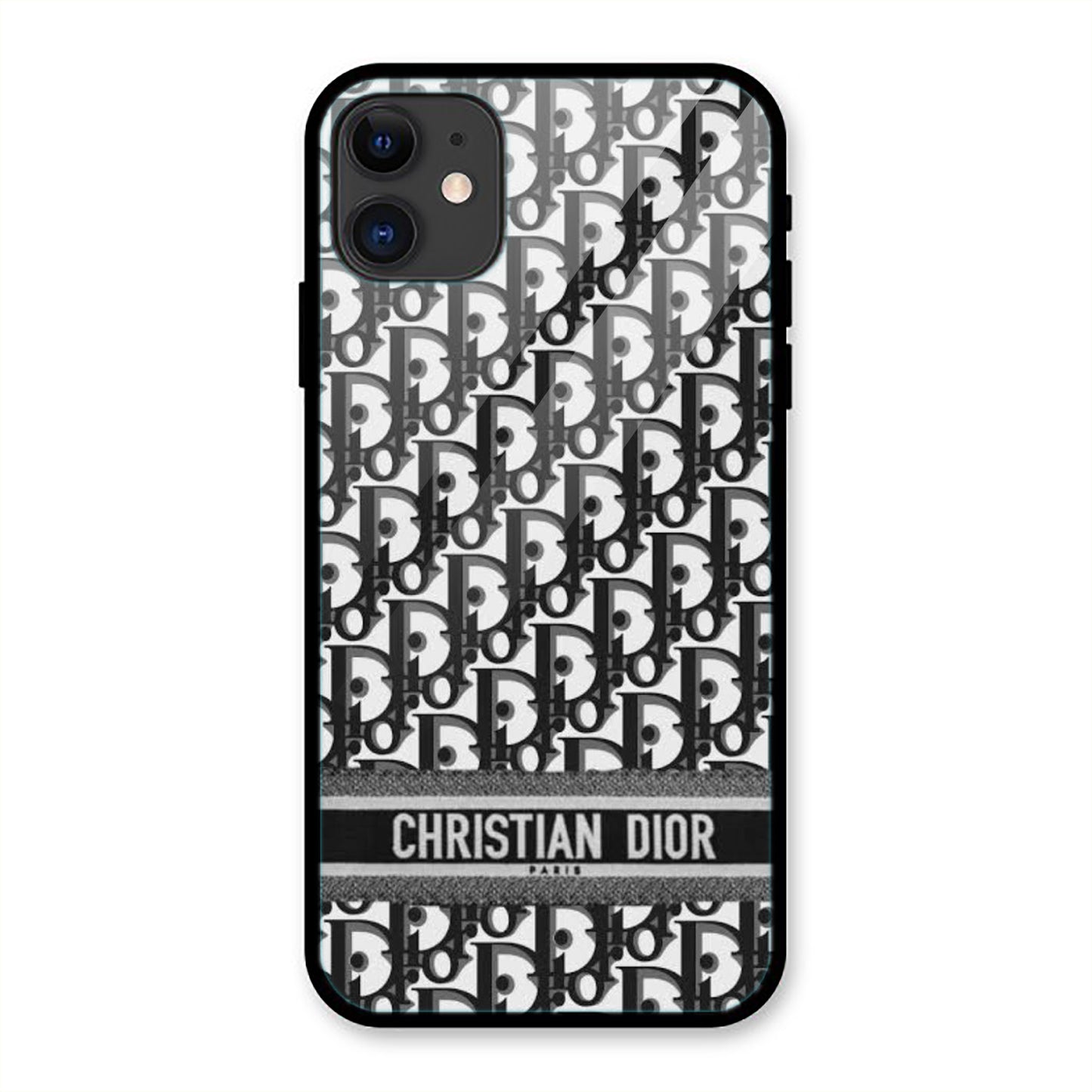 Brand Logo Pattern Print Iphone Metal Phone Case
