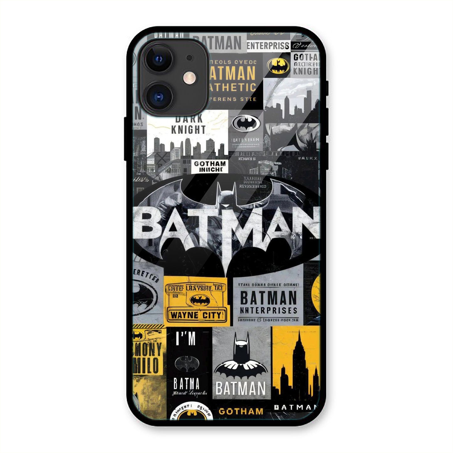 Batman Collage Print Iphone Metal Phone Case