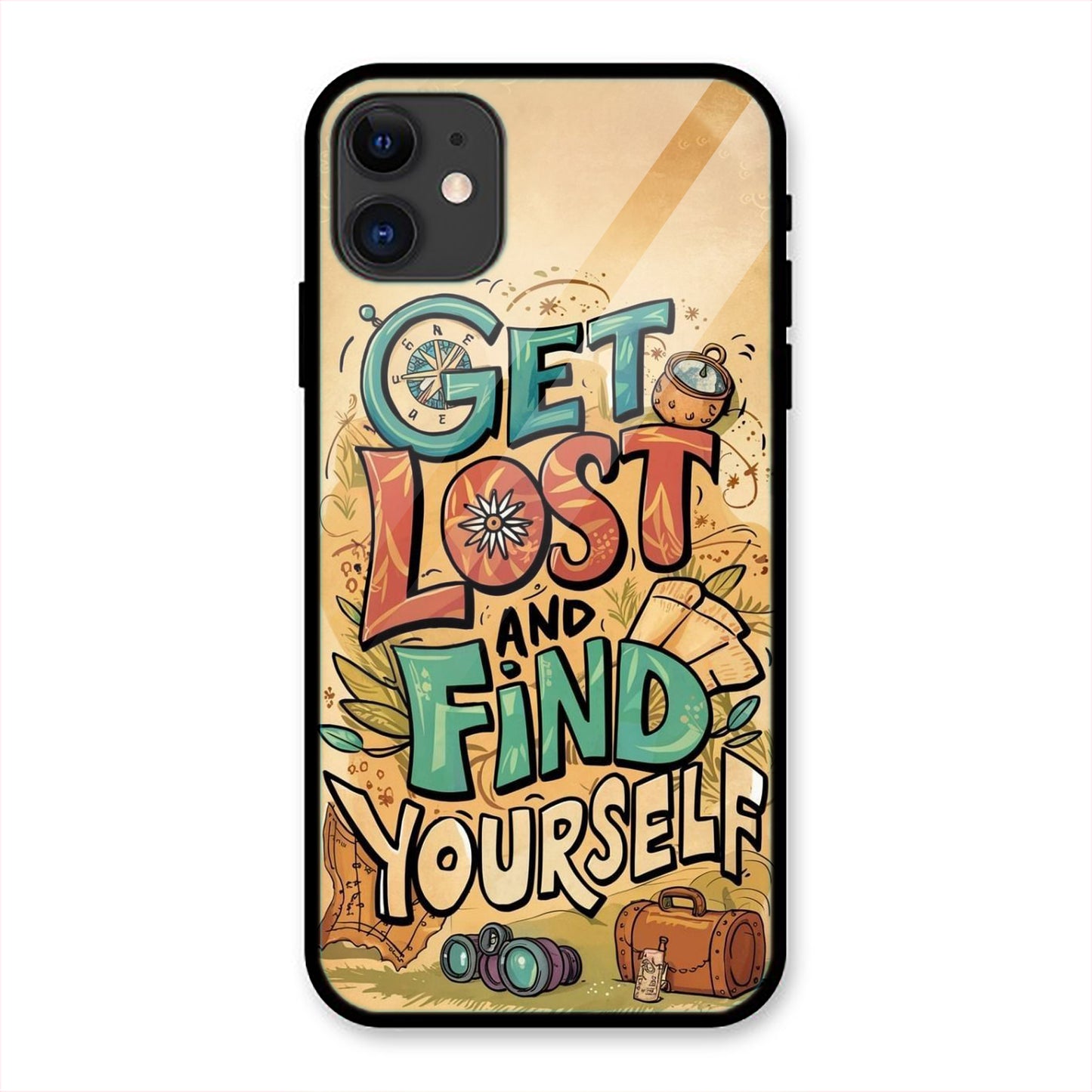 Get Lost Print Iphone Metal Phone Case