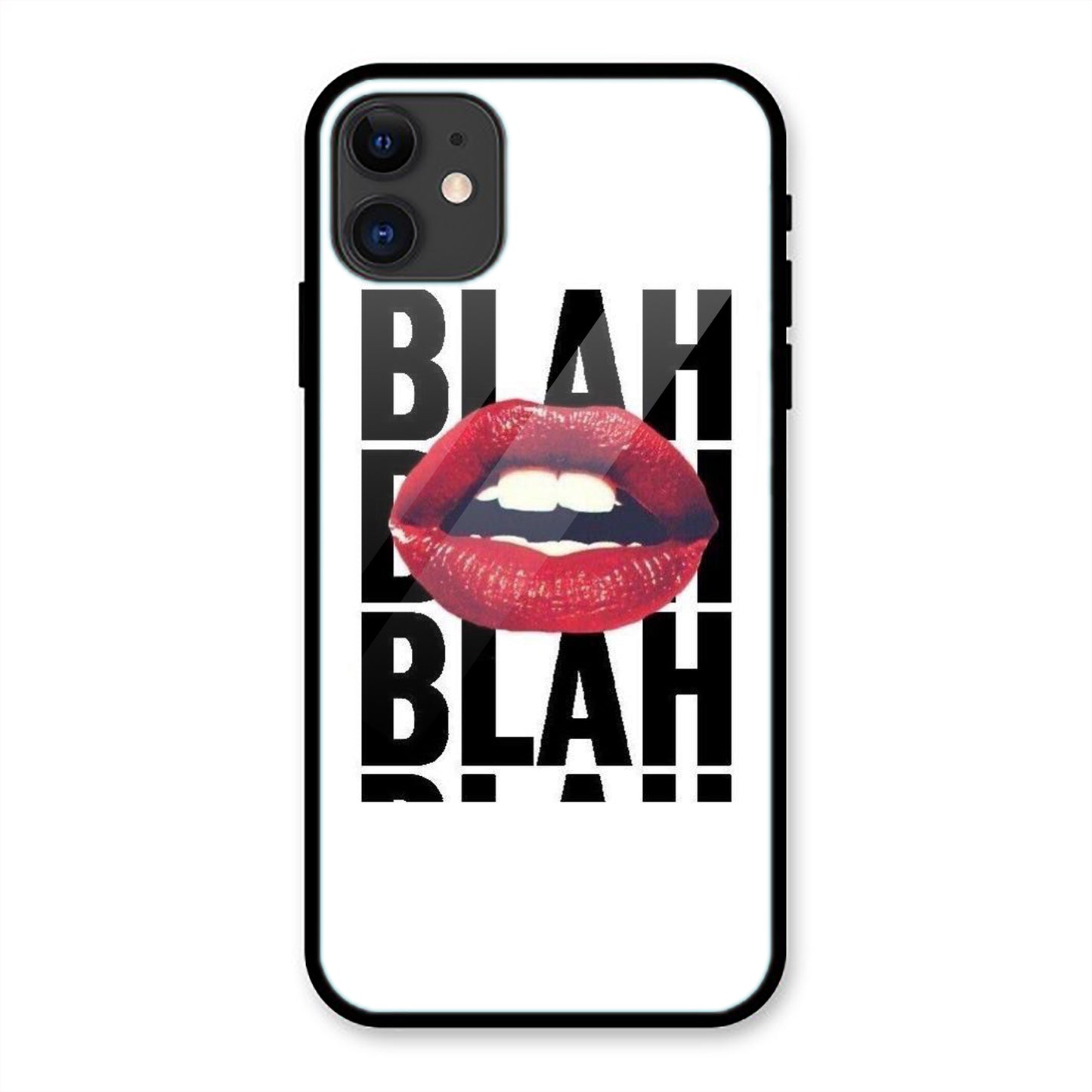 Blah Blah Print Iphone Metal Phone Case