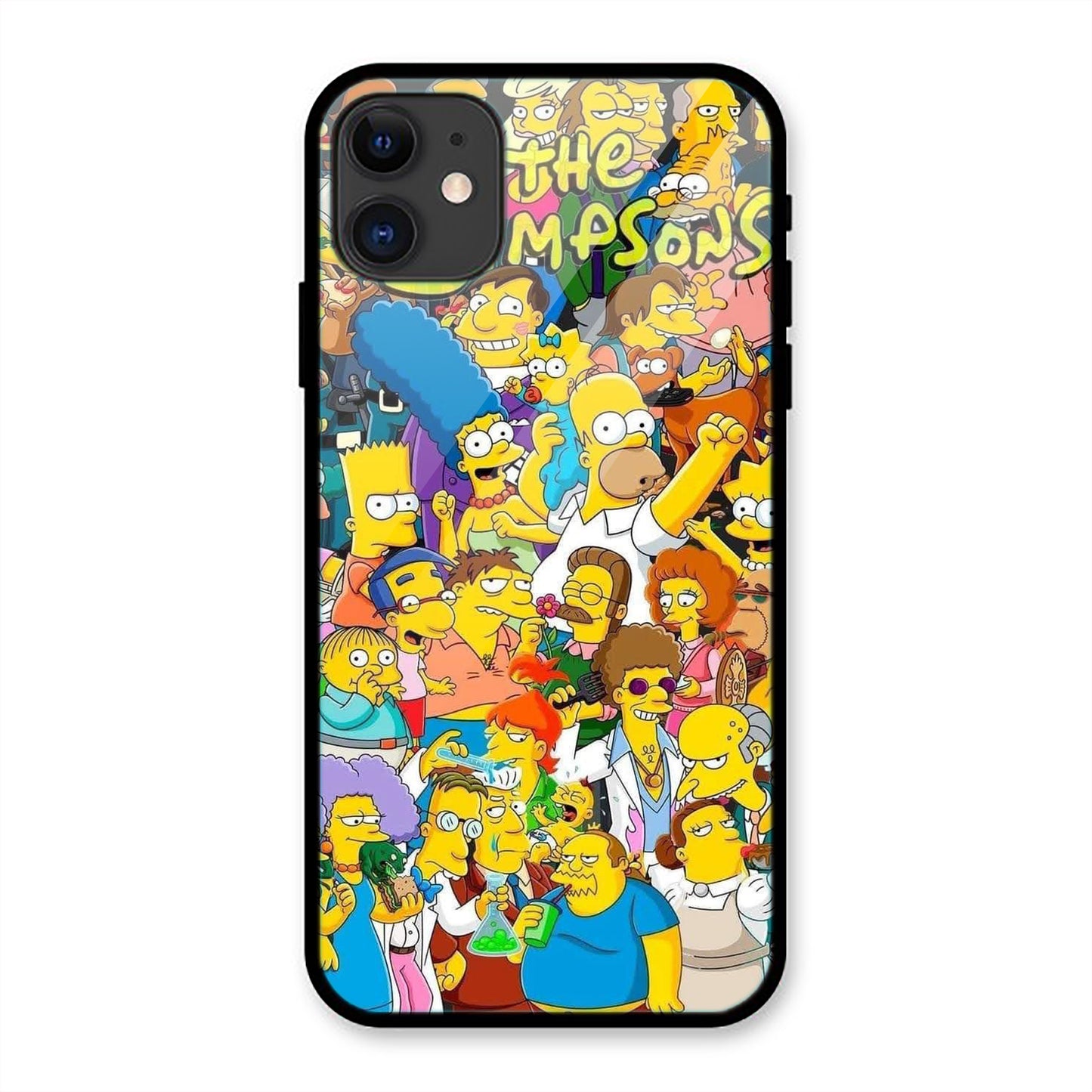 Simpsons Family Print Iphone Metal Phone Case