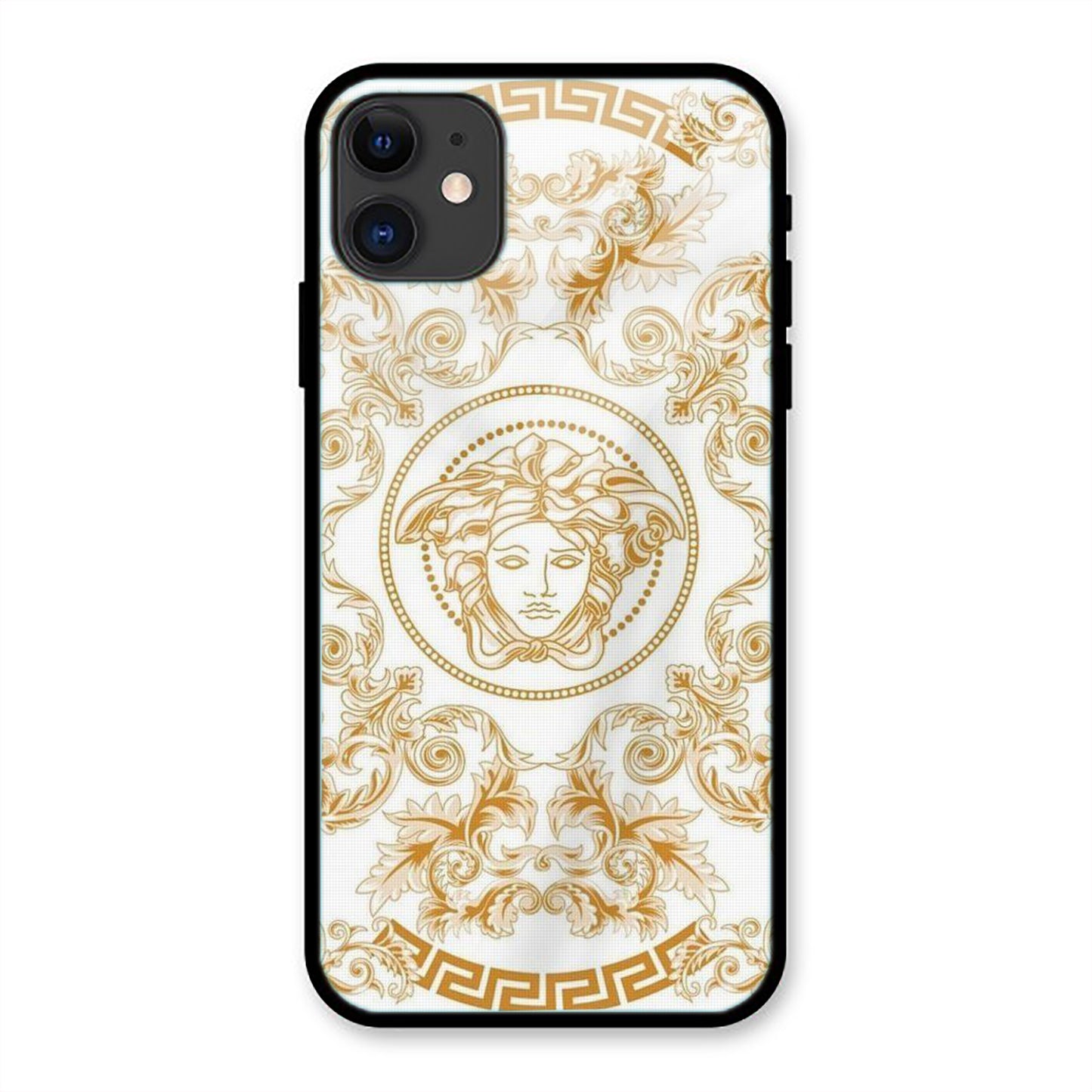 Versace Logo Print Iphone Metal Phone Case