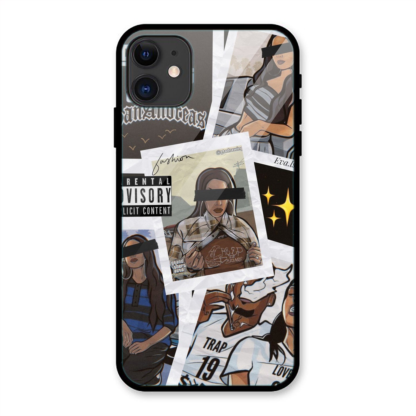 Sanandreas Print Iphone Metal Phone Case