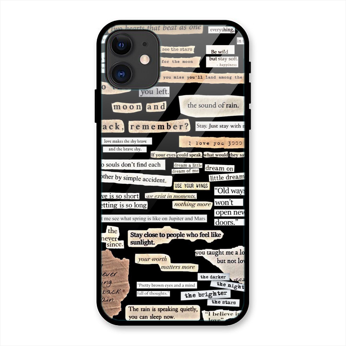 Life Quote Print Iphone Metal Phone Case