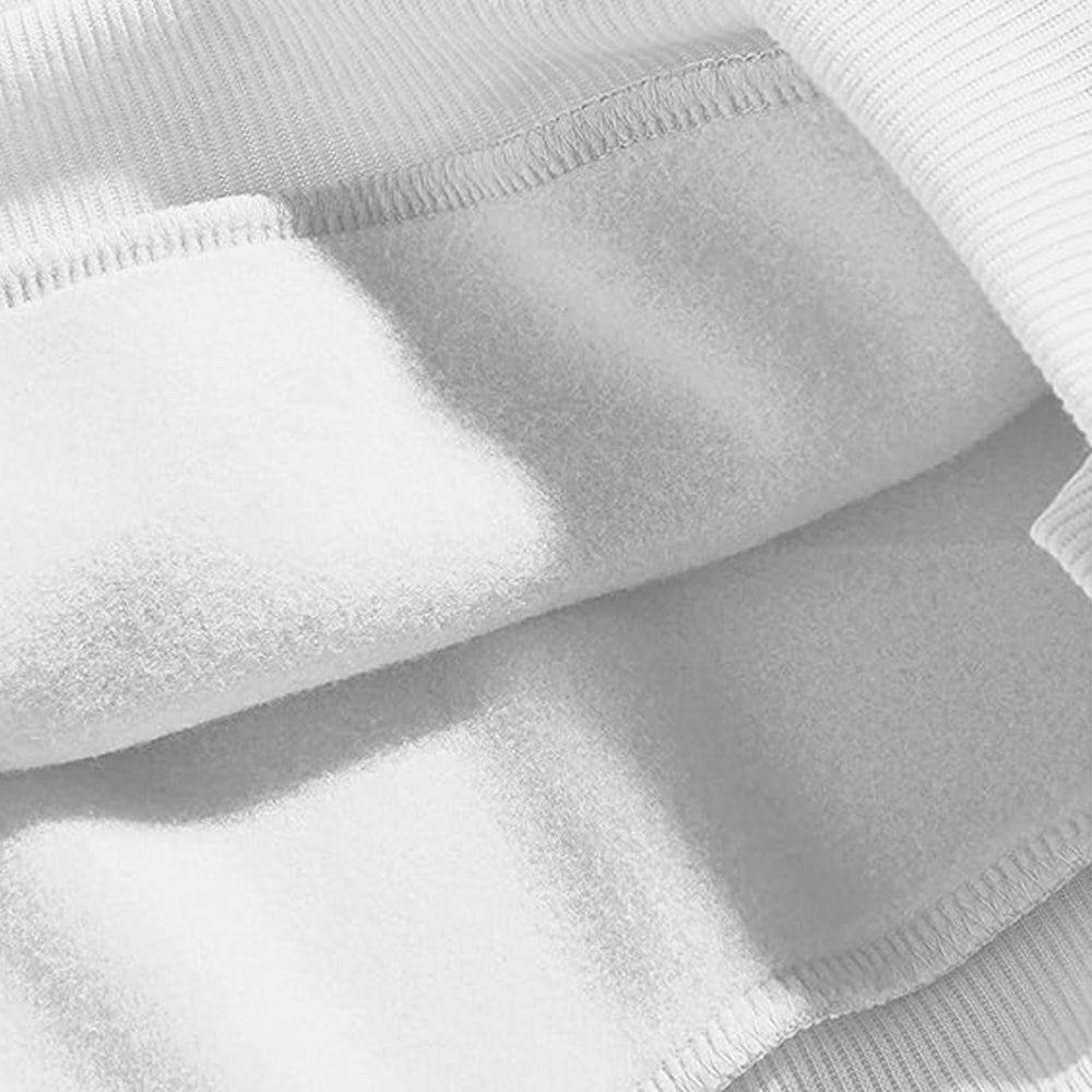 Men & Women Full Sleeve White Hoodie