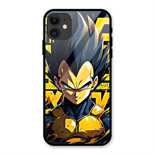 Goku Yellow Print iPhone Metal Phone Case