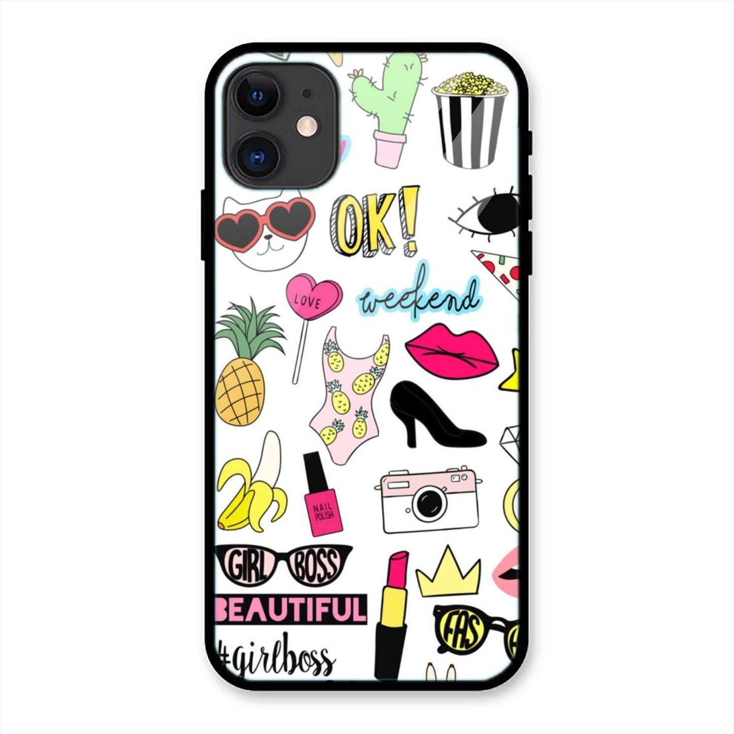 Girly Theme iPhone Metal Phone Case