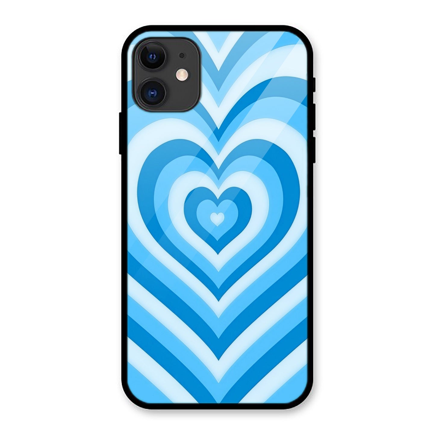Blue Heart iPhone Metal Phone Case