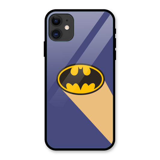 Batman Blue Yellow Logo iPhone Metal Phone Case