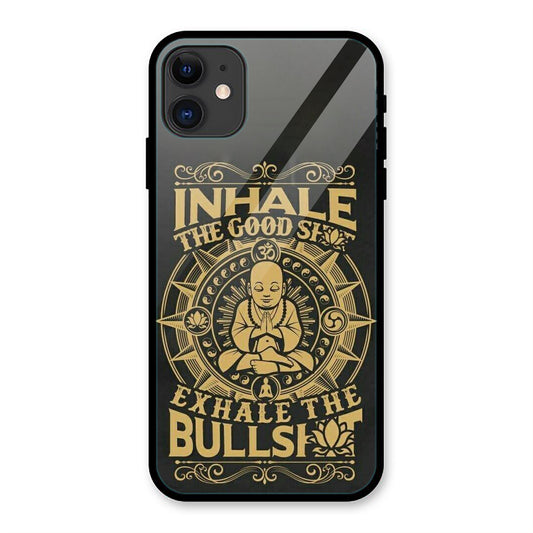 Inhale Exhale Design iPhone Metal Phone Case