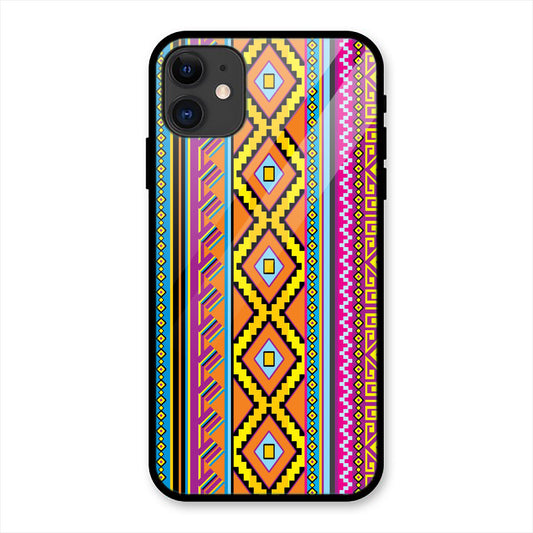 Geomatric Pattern Print iPhone Metal Phone Case