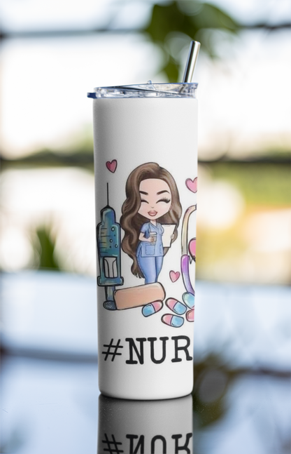 #Nurse Life Stainless Steel Tumbler