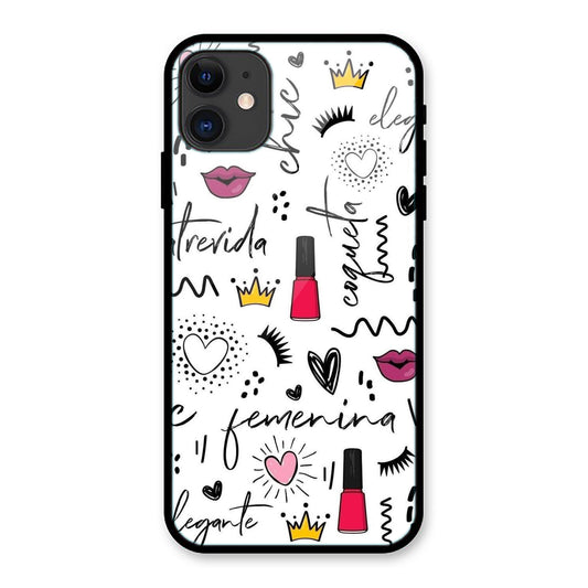 Mix Decorative Design Print iPhone Metal Phone Case