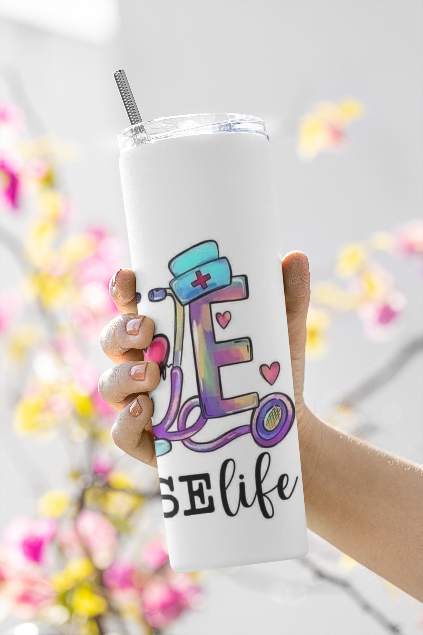 #Nurse Life Stainless Steel Tumbler