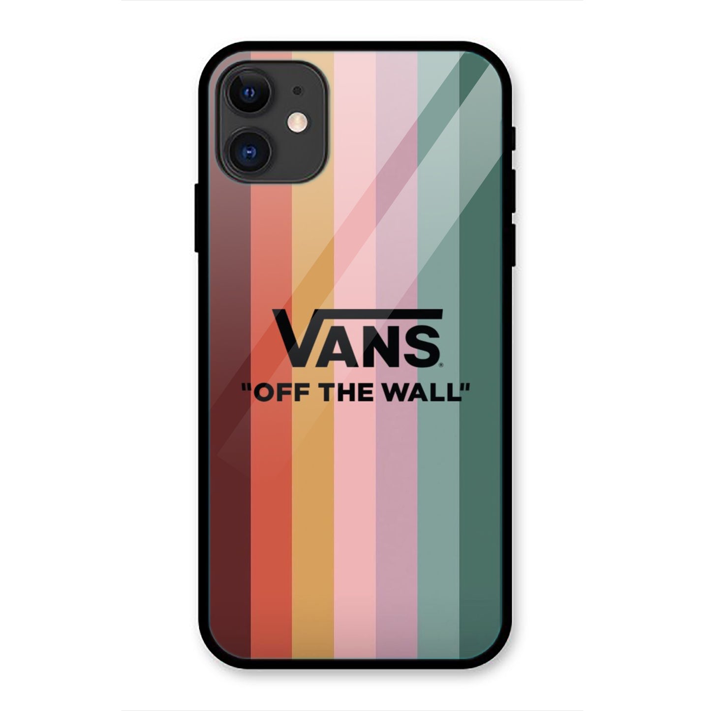 Mix Colors Stripped Print iPhone Metal Phone Case