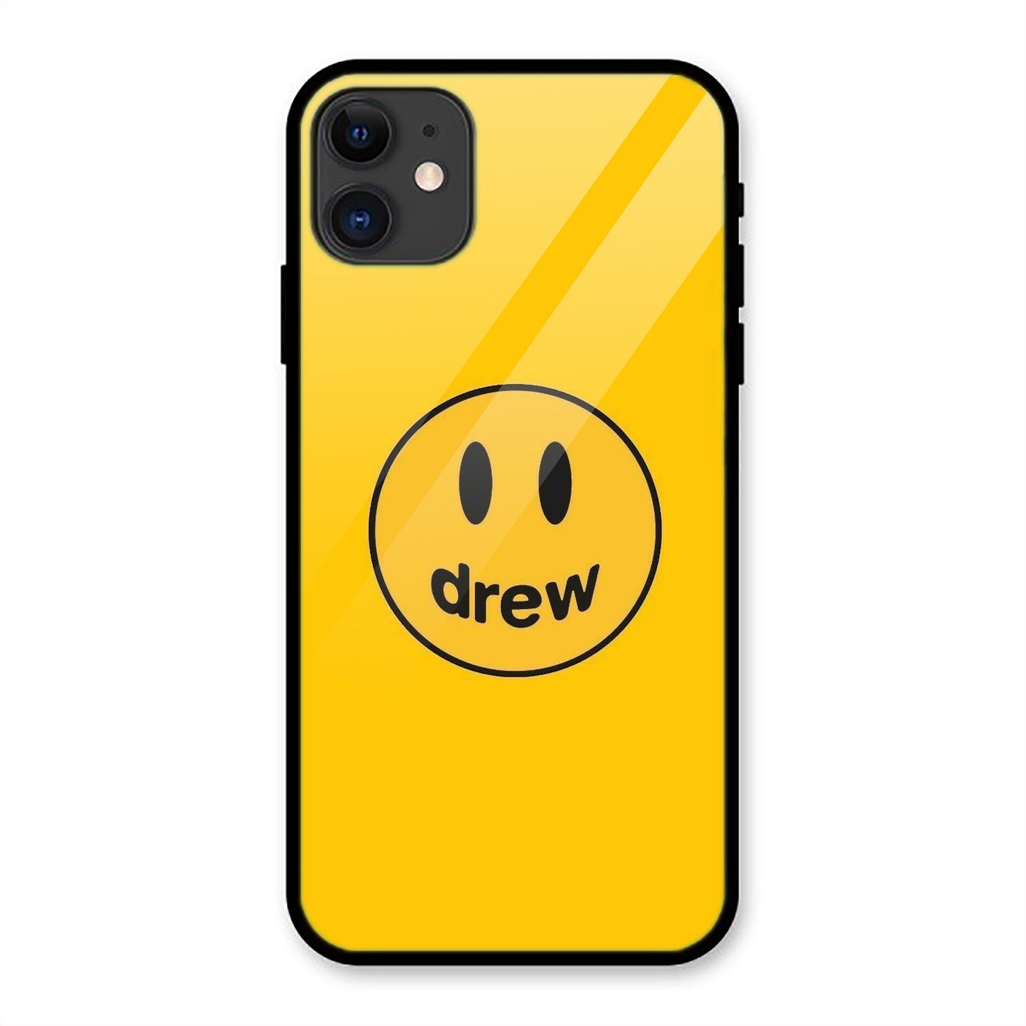 Drew Smiley Print Iphone Metal Phone Case